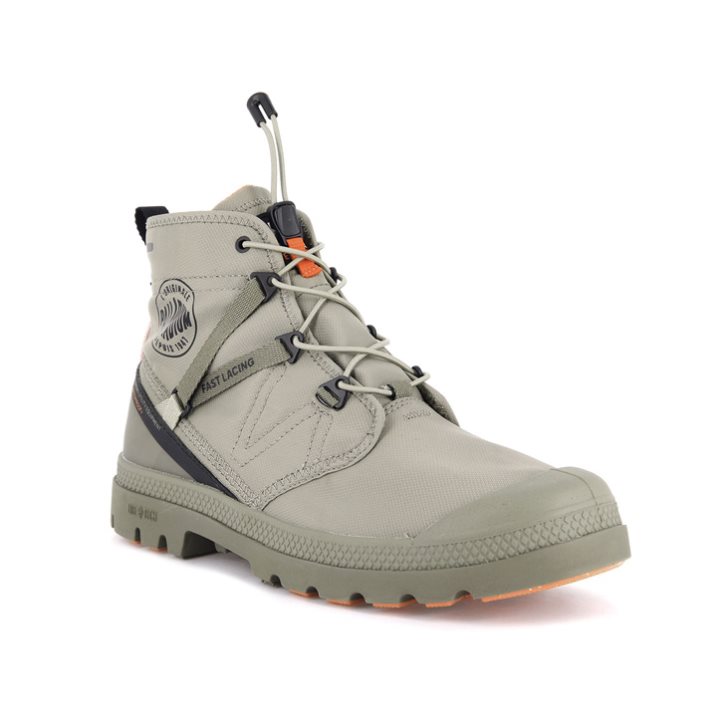 Dámské Boty Palladium Pampa Travel Lite+ Nepromokavé Olivy Zelené | CZ YMH-37Q